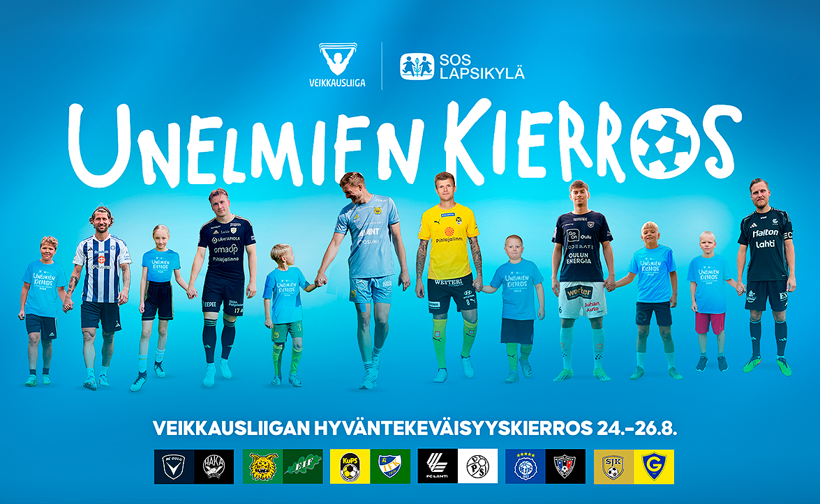​SOS-Lapsikylän ja Veikkausliigan Unelmien kierroksella pelataan lasten harrastamisen puolesta