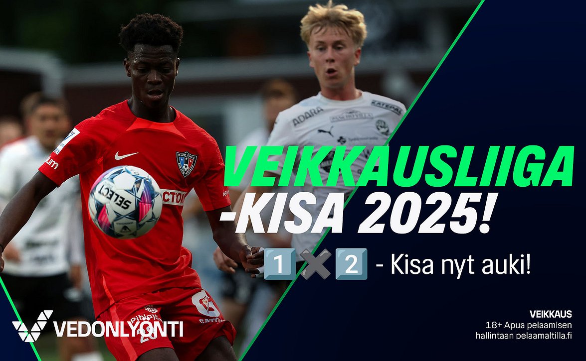 ​1X2 - ilmainen Veikkausliigakisa nyt käynnissä