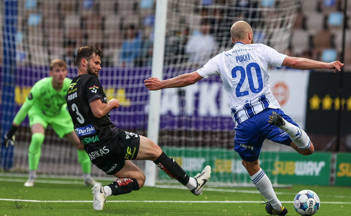 HJK kiilasi sarjataulukon kärkeen (HJK-FC Haka 3-1)
