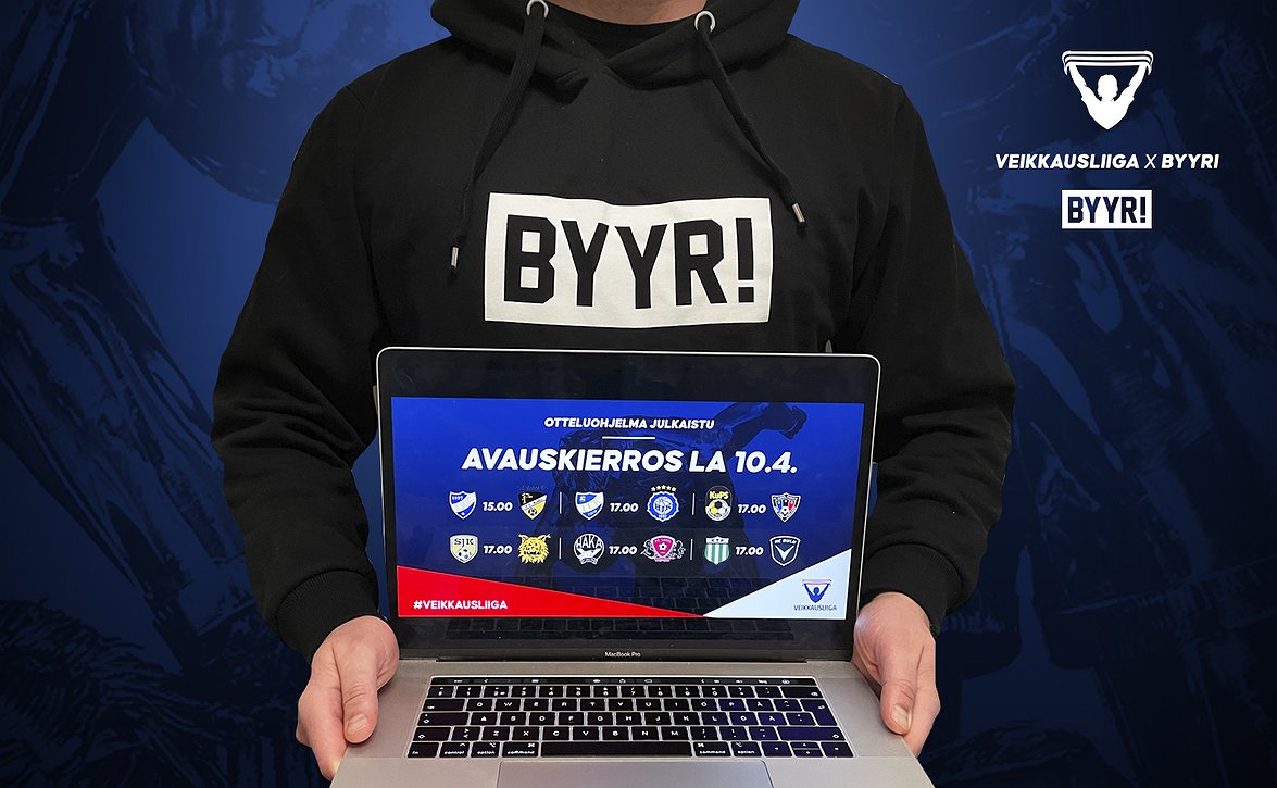 ​Veikkausliiga ja Suomen suurin jalkapallokulttuuriin keskittynyt kannattajakanava Byyri yhteistyöhön