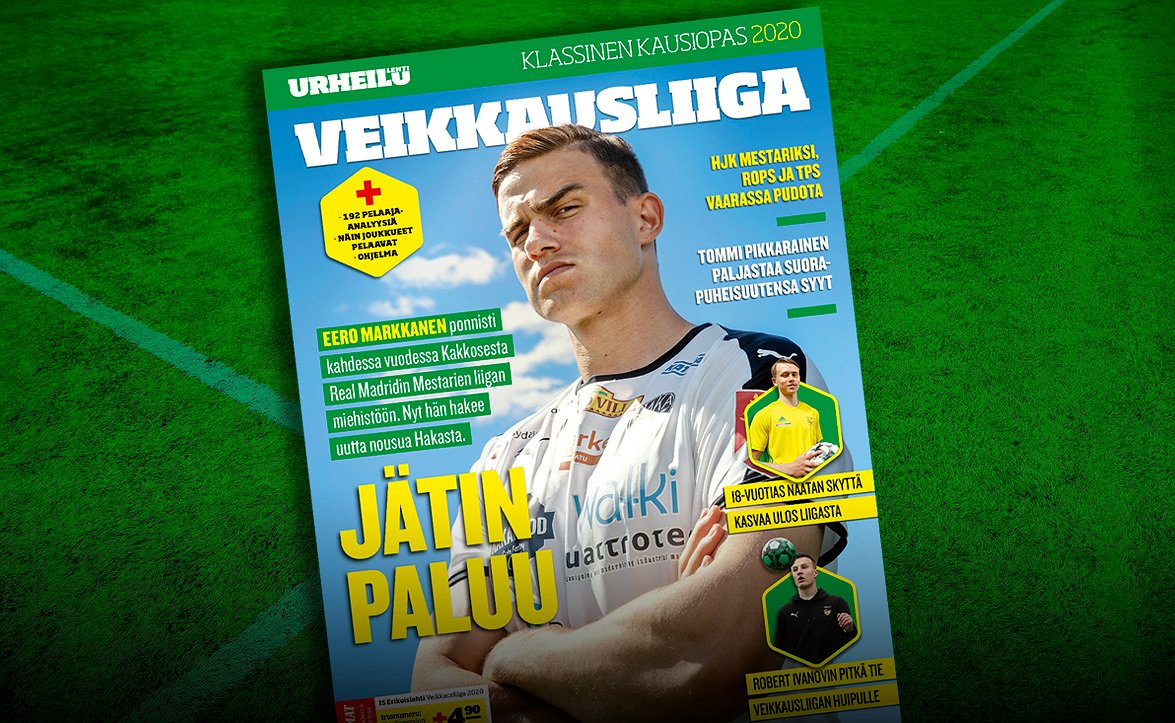Urheilulehden kausiopas Veikkausliigaan 2020 on ilmestynyt