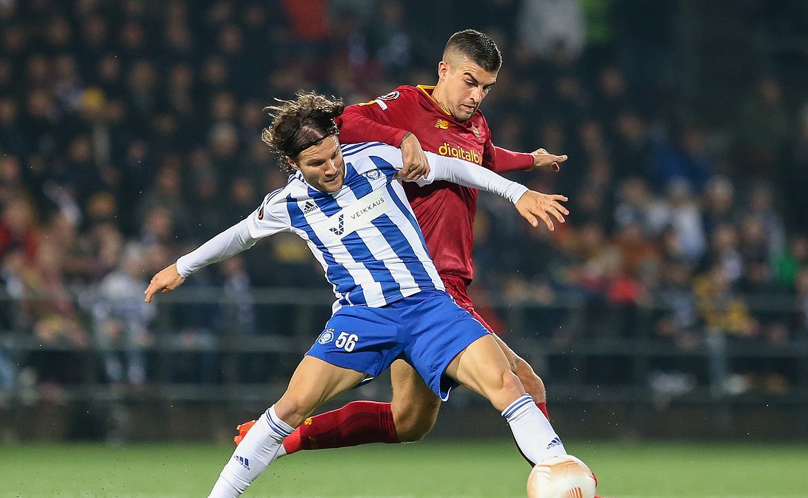 Epäonninen HJK taipui AS Romalle