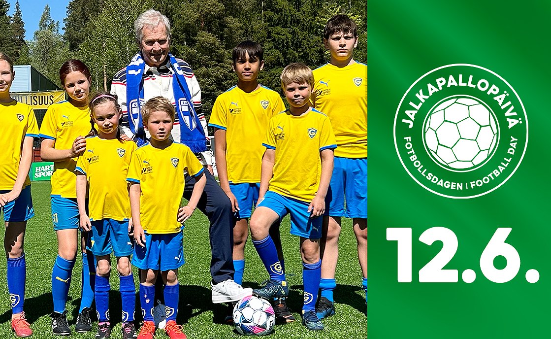 Presidentti Sauli Niinistö kutsuu Jalkapallopäivän viettoon - tänä vuonna päivää vietetään 12.6.