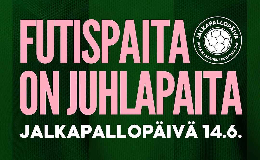 Jalkapallopäivänä 14.6. pukeudutaan juhlapaitaan