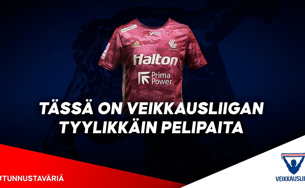 ​FC Lahden vieraspelipaita äänestettiin Veikkausliigan tyylikkäimmäksi pelipaidaksi