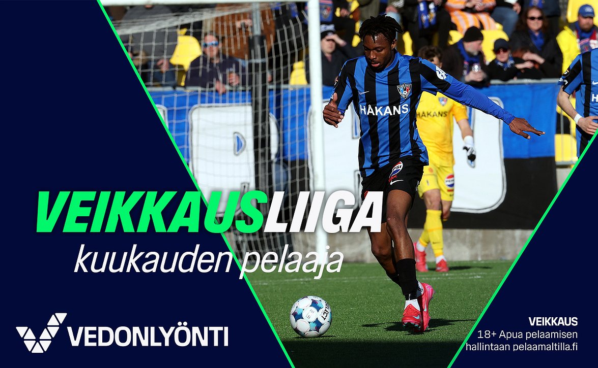 ​FC Interin Loic Essomba Veikkausliigan kuukauden pelaaja kesäkuussa