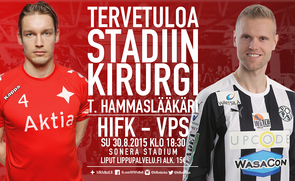 HIFK toivottaa "Kirurgin" tervetulleeksi Stadiin