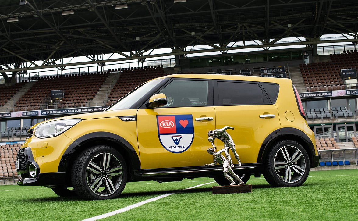 Kia Soul vie pokaalin Veikkausliigan mestarille
