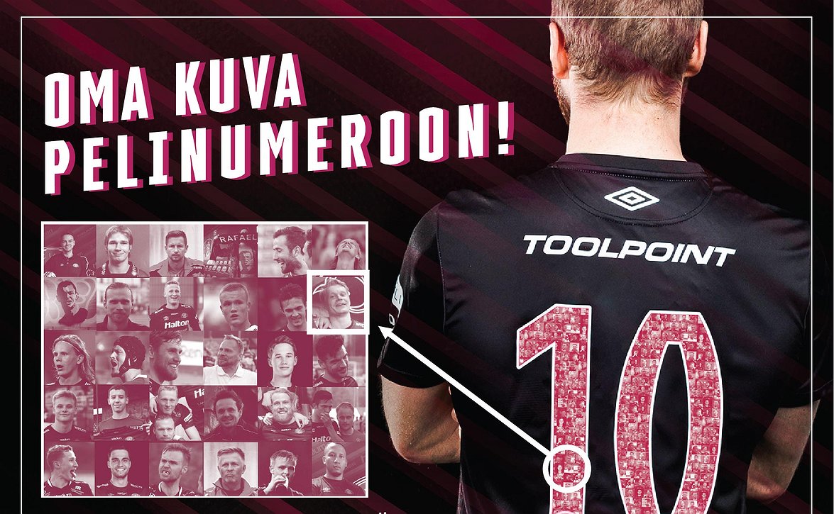 Aina FC Lahden avauksessa - hanki oma kuva pelinumeroon