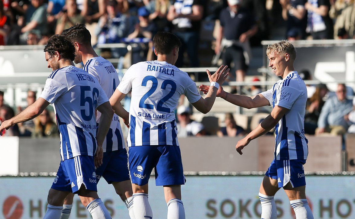 ​HJK lähestyy jo 1700 Veikkausliigamaalin rajaa