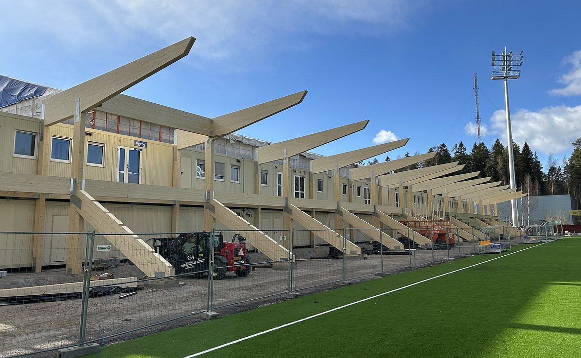 Gnistanille hienoja uutisia - pääkatsomo saadaan auki jo sunnuntain KuPS-otteluun