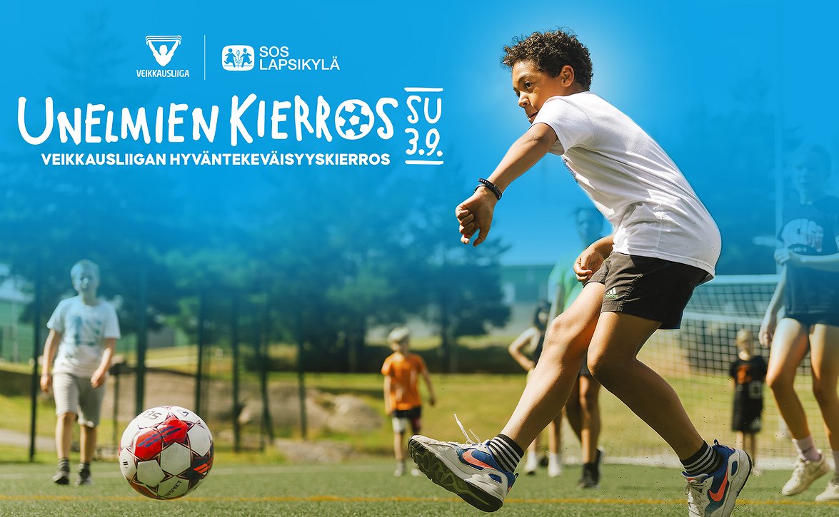 ​Veikkausliiga ja SOS-Lapsikylä tekevät unelmista totta