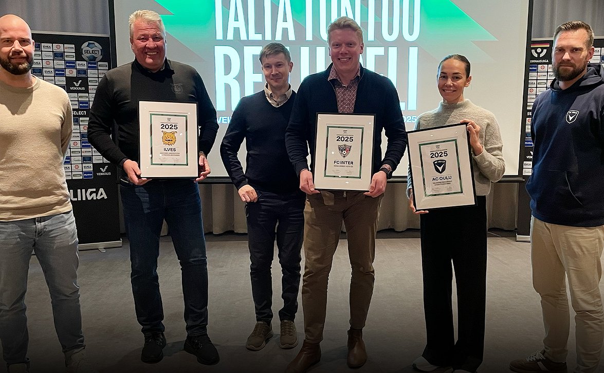 ​Veikkausliiga palkitsi kauden 2025 vastuullisuustekoja