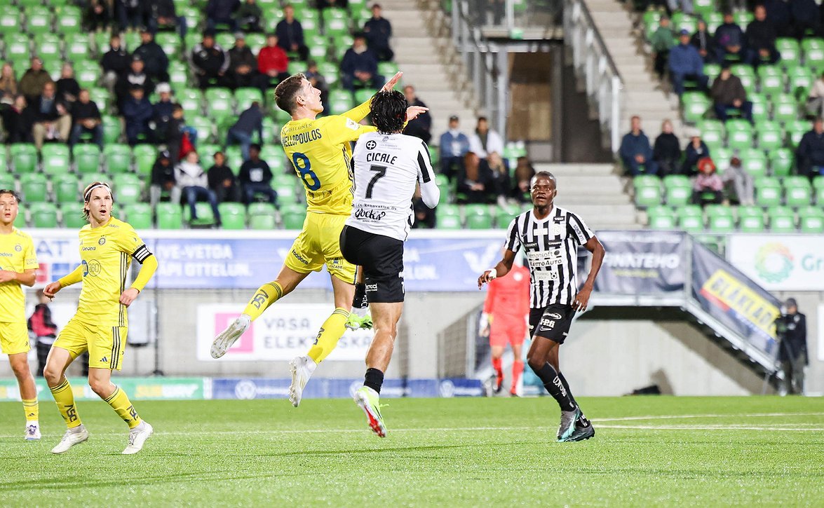 Pistejako kaksijakoisessa ottelussa Vaasassa (VPS-HJK 1-1)