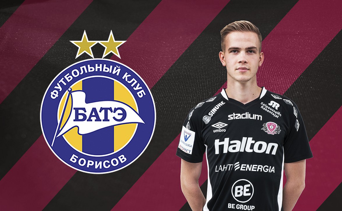 Jasse Tuominen FC Lahdesta BATE Borisoviin
