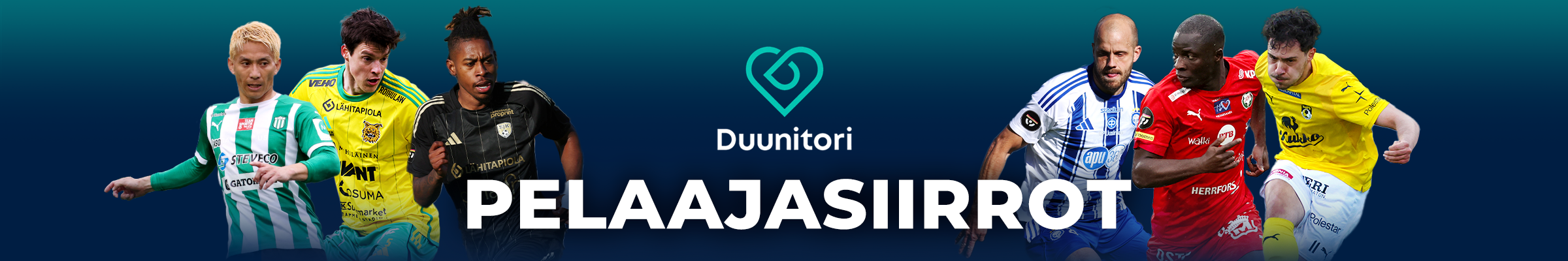 Pelaajasiirrot yläbanneri